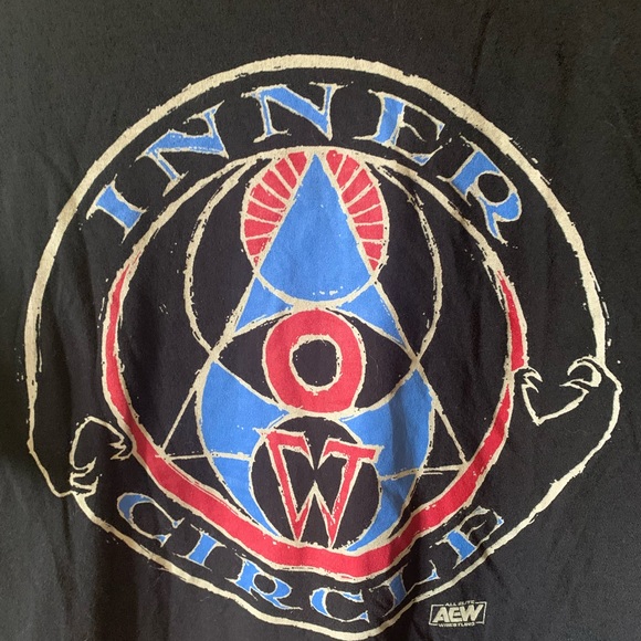 AEW Inner Circle Wrestling Tee Size L Great condition - Picture 2 of 3